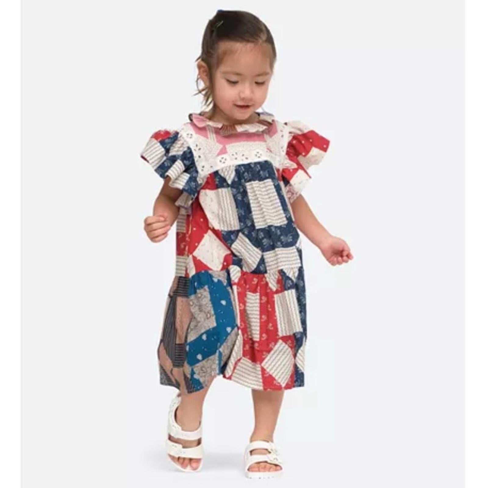 Sea New York Girls' Nohr Patch Flutter Dress, NWT, Size 10Y