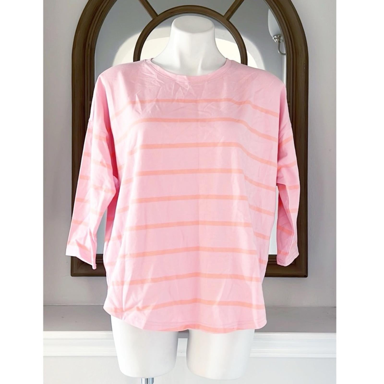 Vineyard Vines PINK Striped Tee, Size Small EXCELLENT!