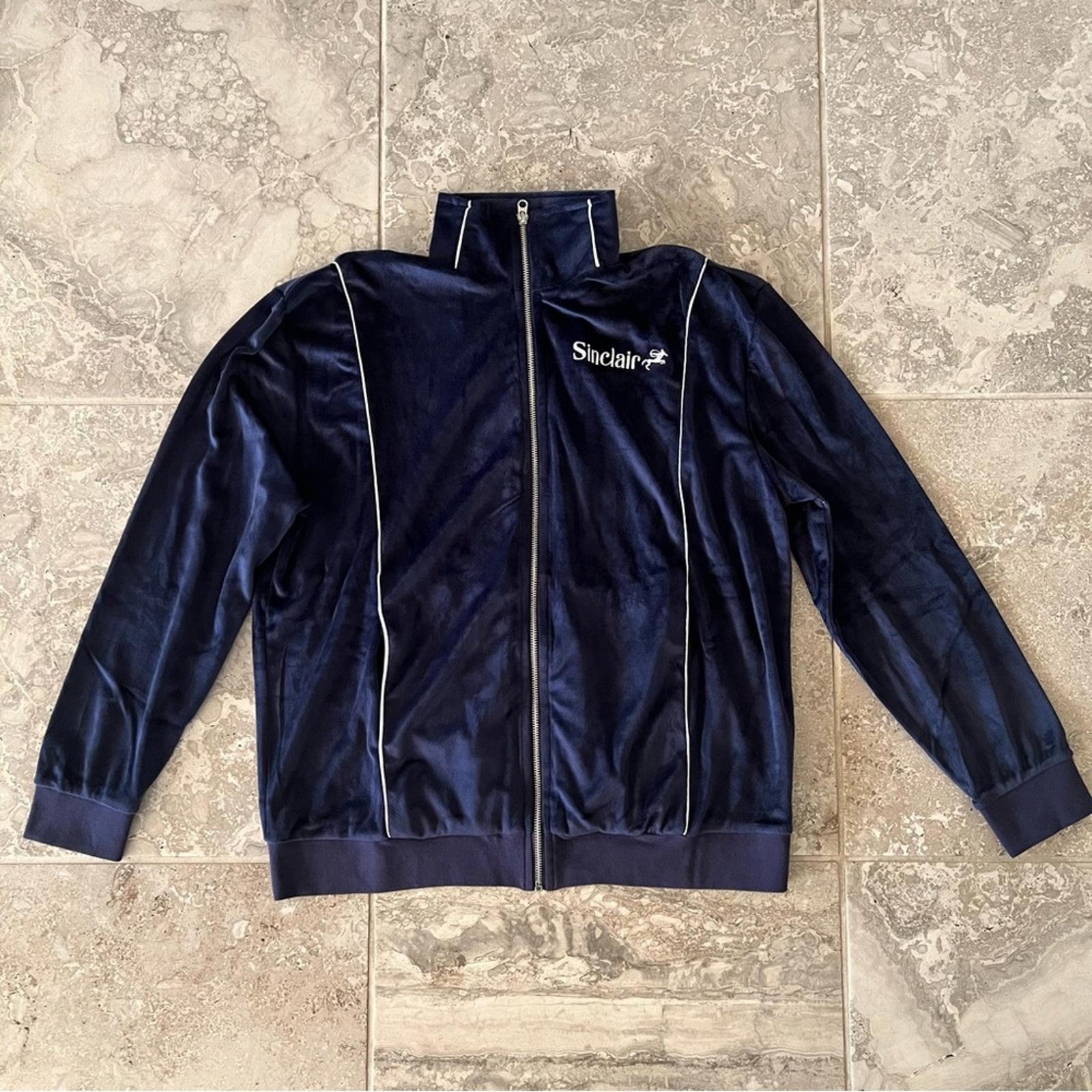Sinclair Velour Track Jacket in Navy, Men’s Size L New w/Tag - SOLD OUT!