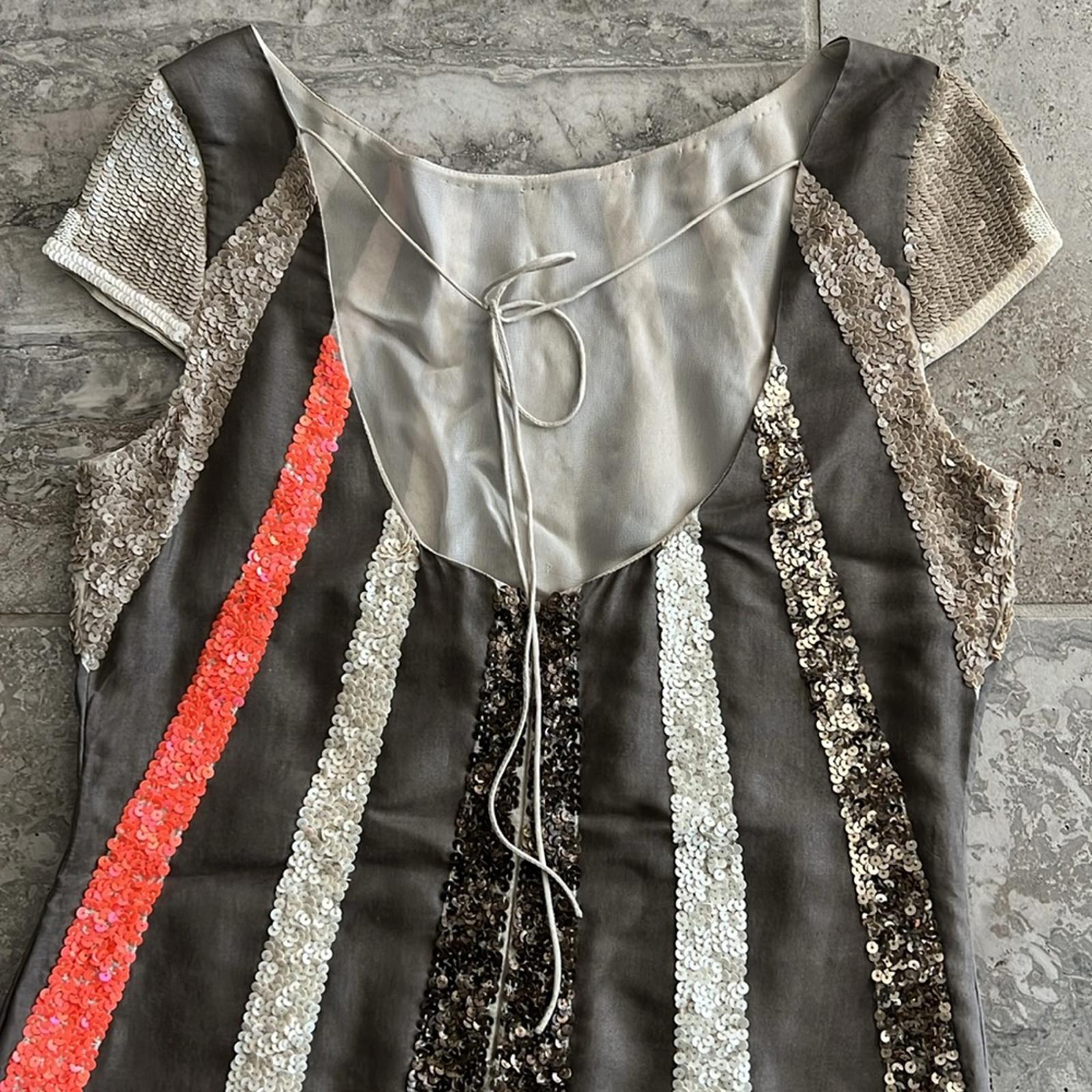 All Saints Aztec Dazzle Spitalfields Sequin Dress Size 10