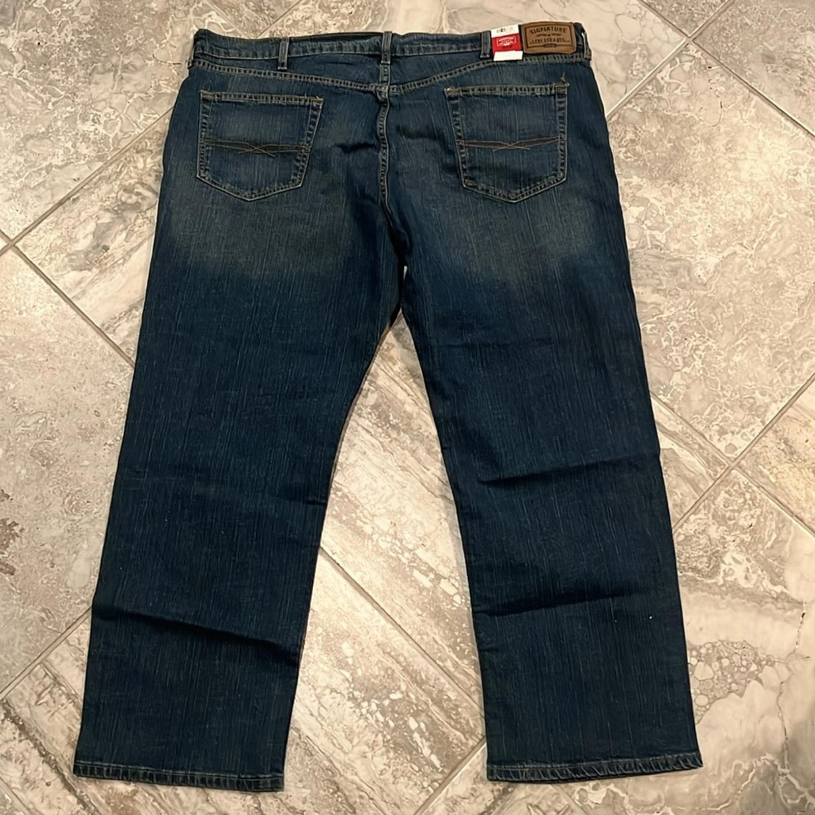 Levi Strauss Signature Gold Men's Relaxed Fit Flex Jeans Size W46xL30 New w/Tag