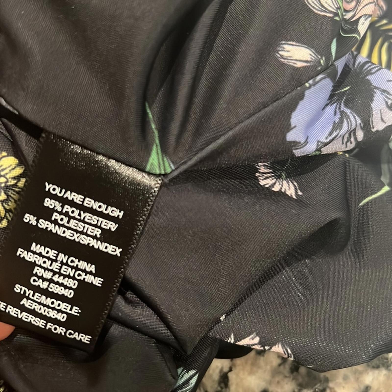 AFRM Bodysuit Celyn Sleeveless, Spring Noir Bouquet Size M New w/o Tag