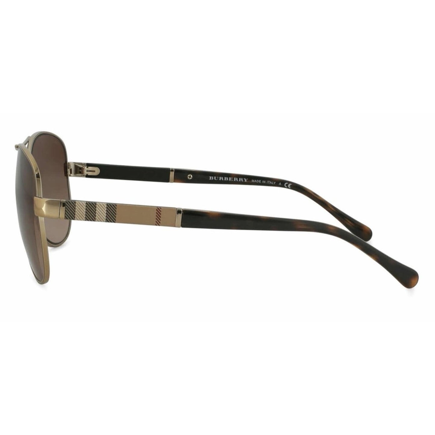 Burberry Pilot-Shaped Sunglasses, Light Gold & Brown Gradient Lens, New w/Tag
