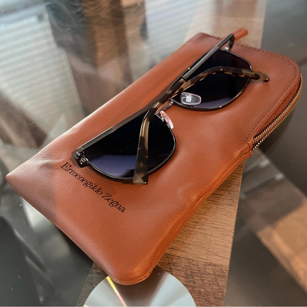 Ermenegildo Zegna Men’s Aviator Sunglasses + Original Case, EZ0079 16788 NWT