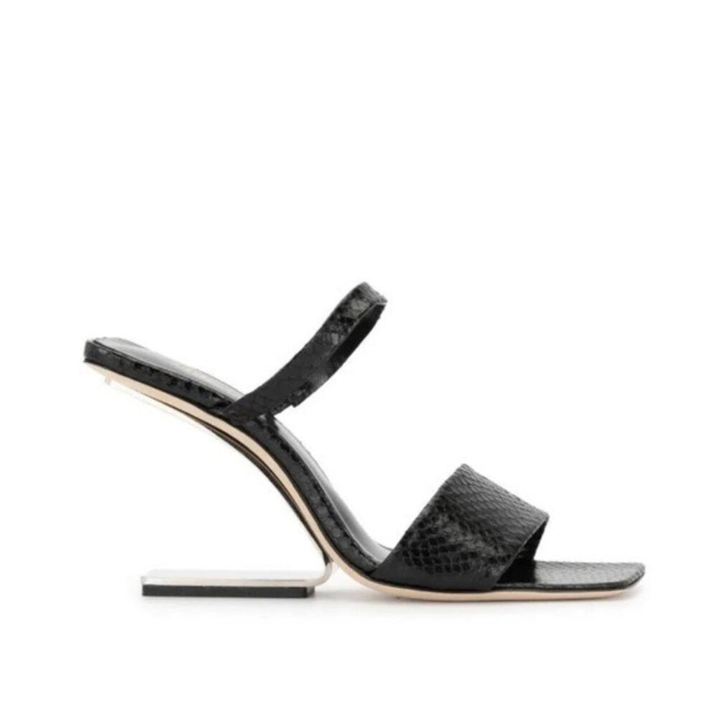 Cult Gaia x Revolve BLACK Rene Cut-Out Heel Sandals, EU39 NEW +DustBag
