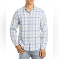 Rails Wyatt Plaid Shirt in White Denim Heather, Size M NEW w/Tag $148