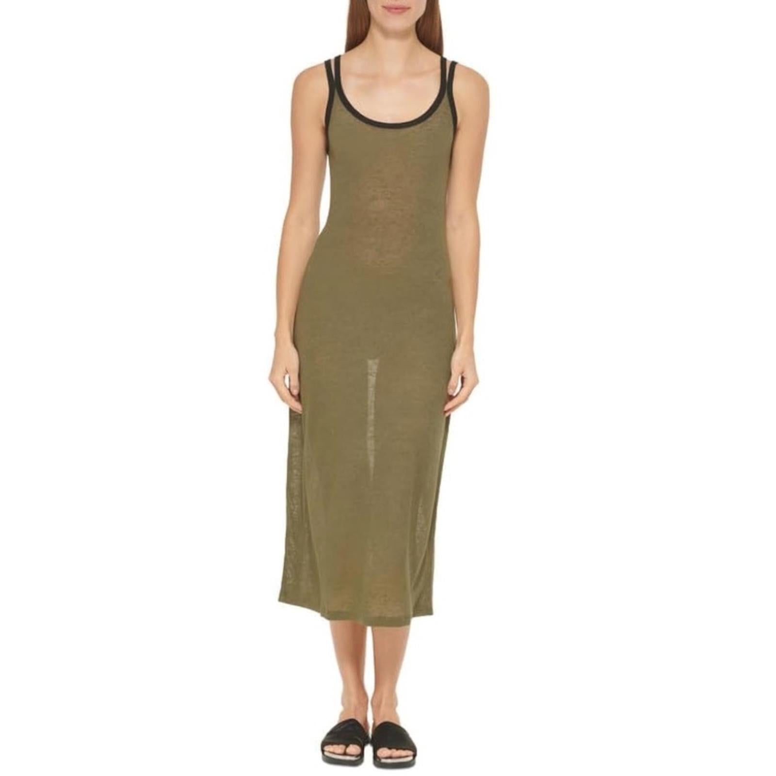 DKNY T-Shirt Dress Cover Up in Green, Size L NEW w/Tag