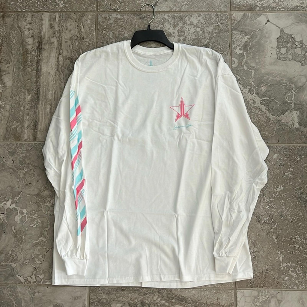 Jeffree Star Long Sleeve Tee in White, Size XXL New in Packaging