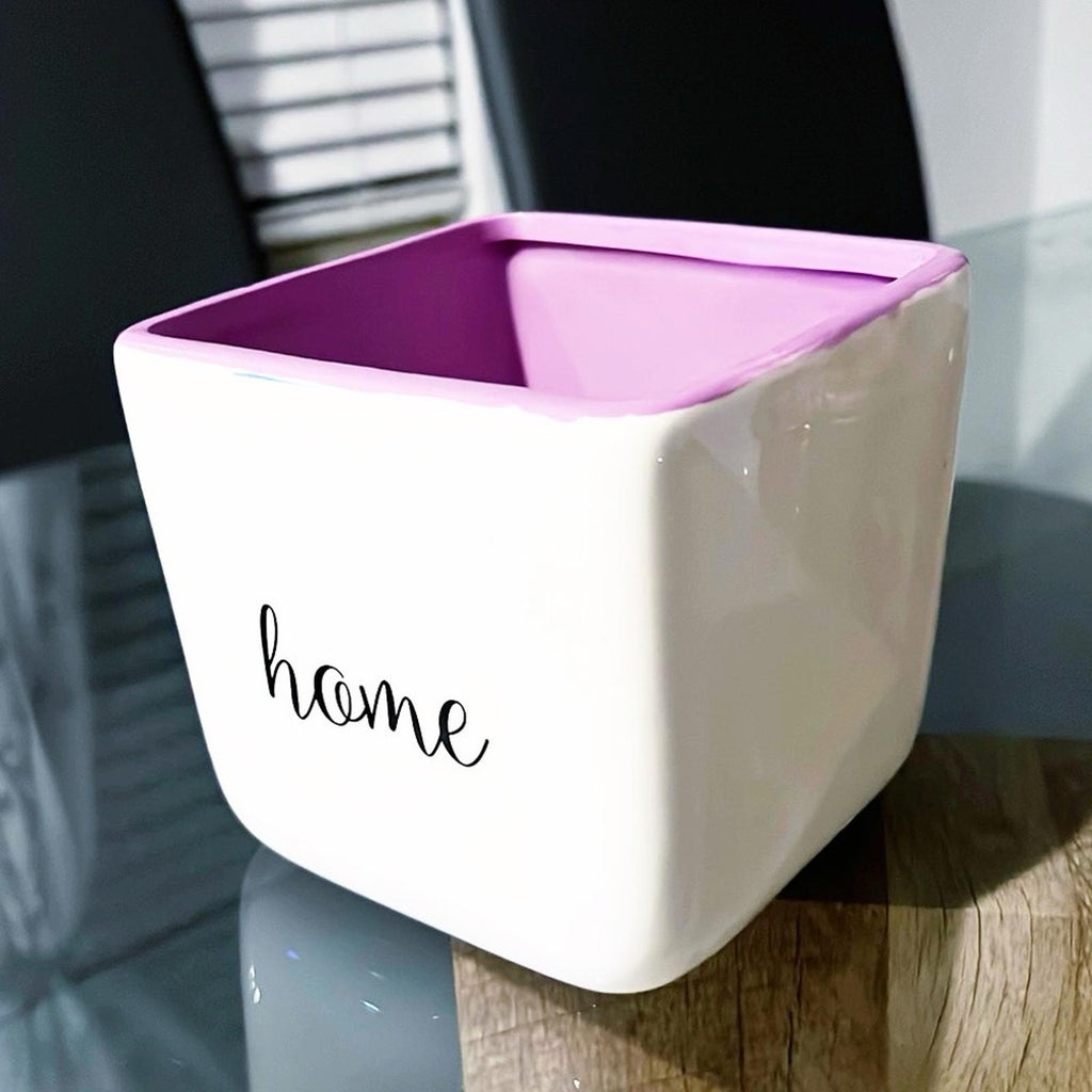 Purple Hello Sunshine “Home” Vase NEW