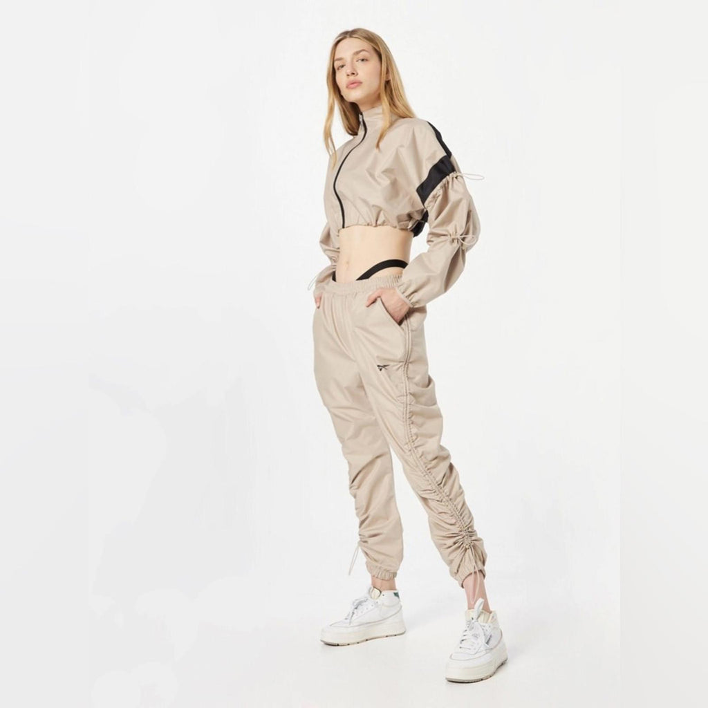 Reebok x Cardi B. Modern Beige Straight-Leg Pants, Plus Size 2X New w/Tag