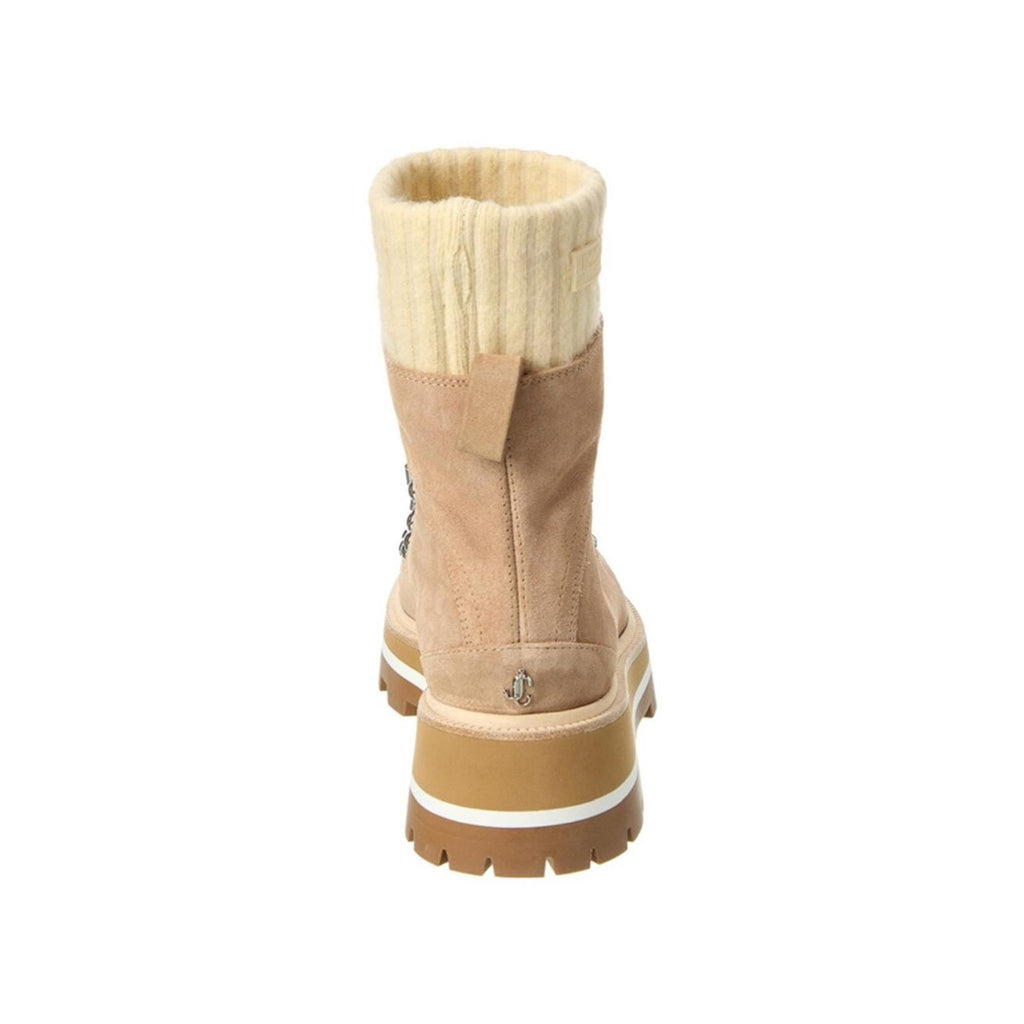 NEW Jimmy Choo Chike Leather Ankle Booties in Stone Beige, Sz 38.5/8.5 NWT $1295