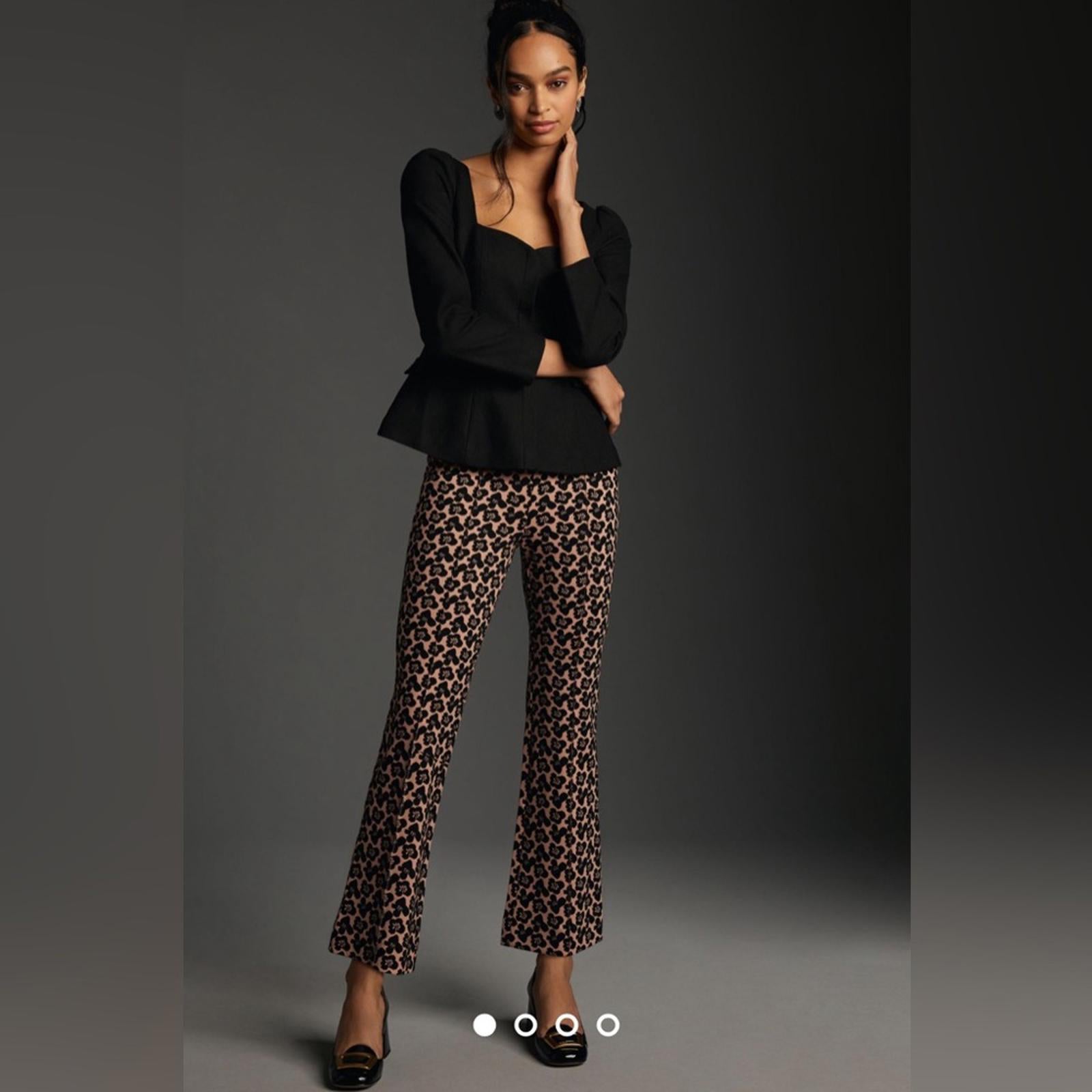 NEW Maeve Anthropologie The Margot Kick-Flare Cropped Pants, Size XS NEW w/o Tag