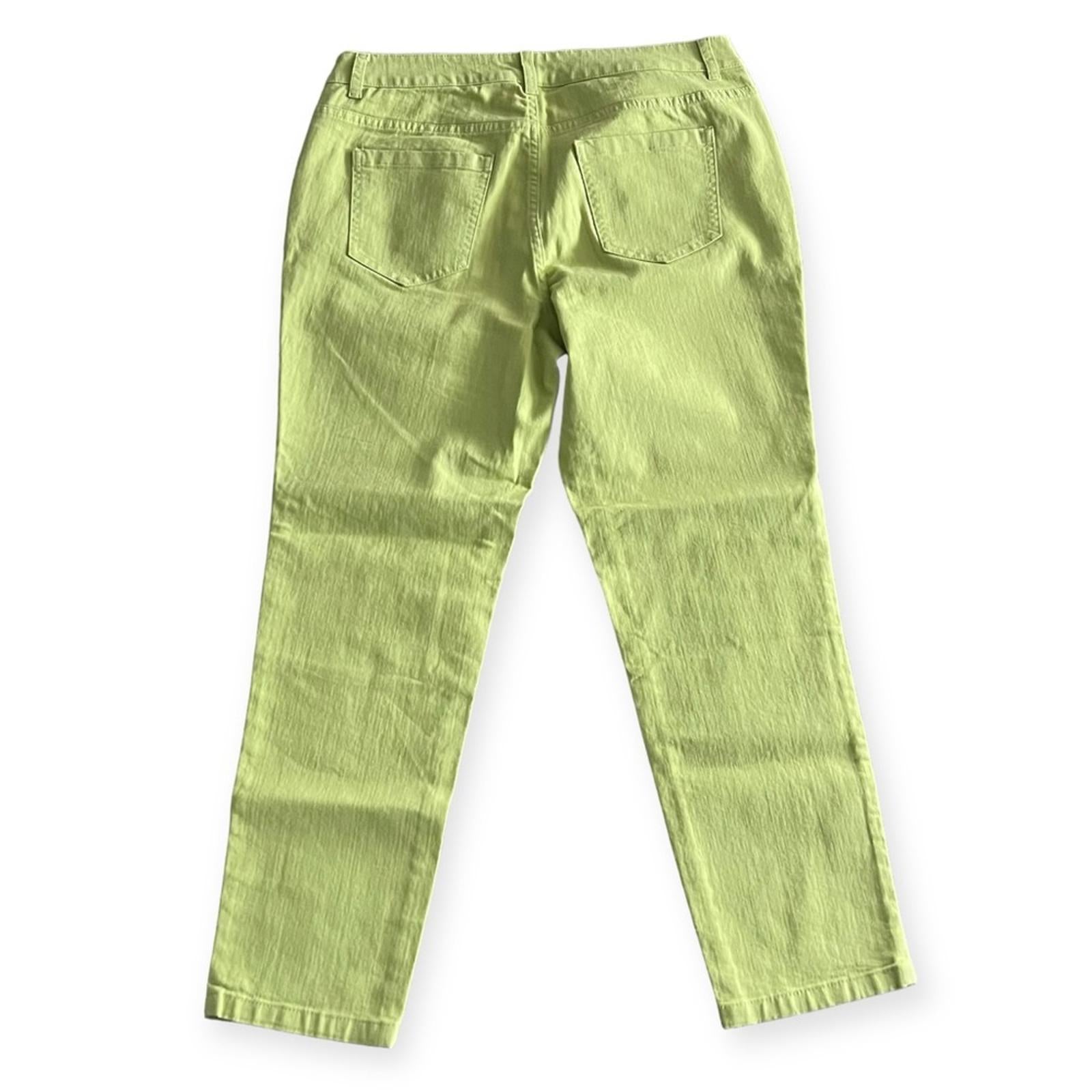 Christopher & Banks Signature Slimming Pants, Green Size 10, Retail ~$69