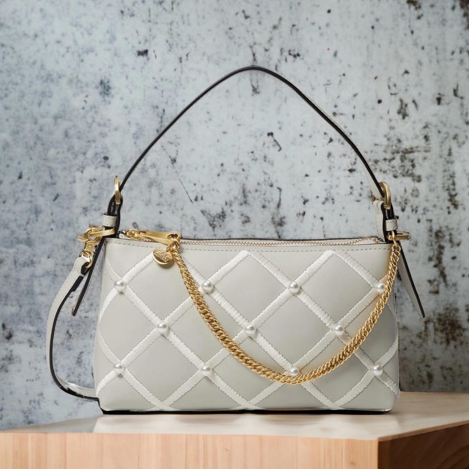 ZAC POSEN Zip Top Crossbody Bag in Moonlight, New w/Tag Retail $250