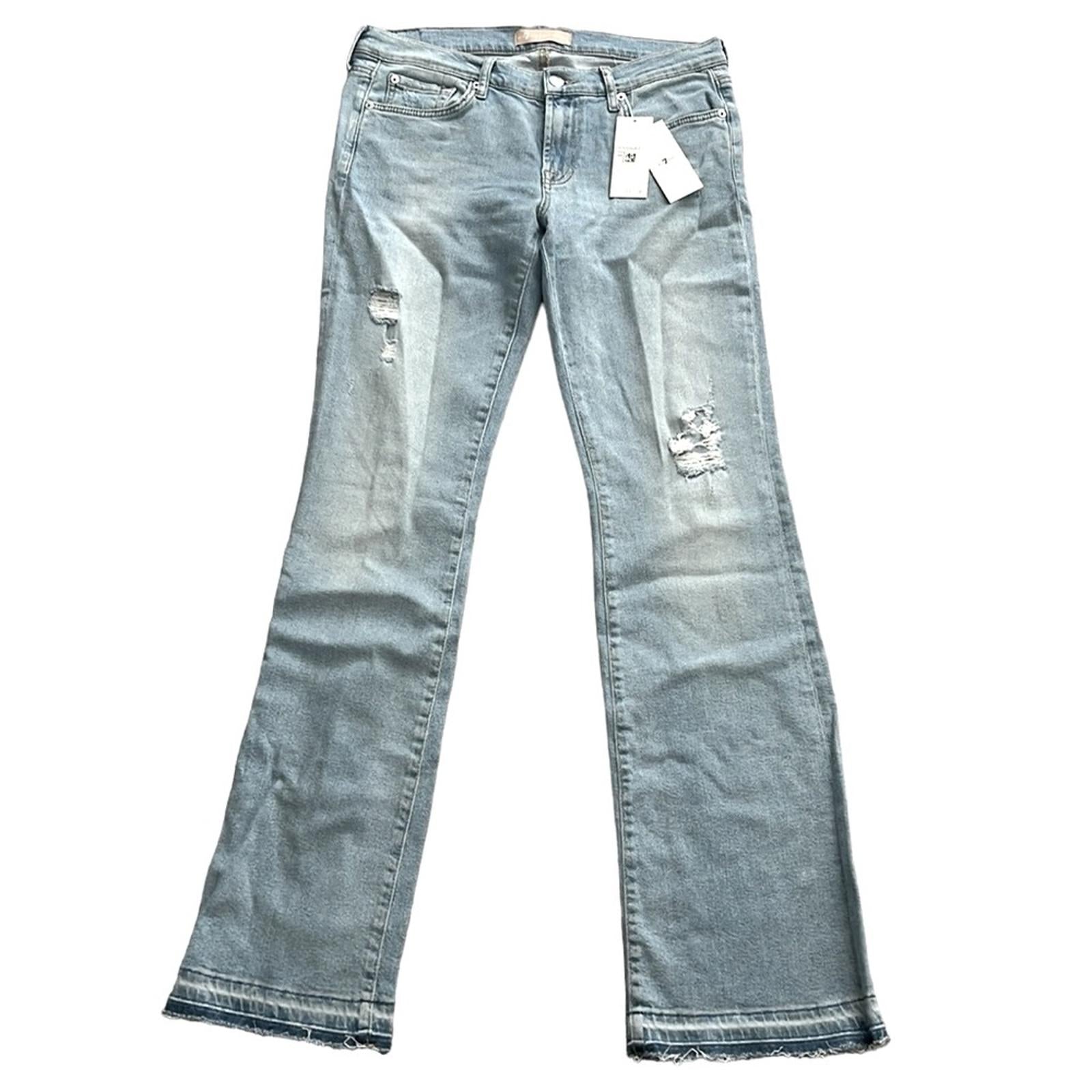 7 For All Mankind Original Mid Rise Bootcut Jeans in Wild Fleur Size 31 NEW $228