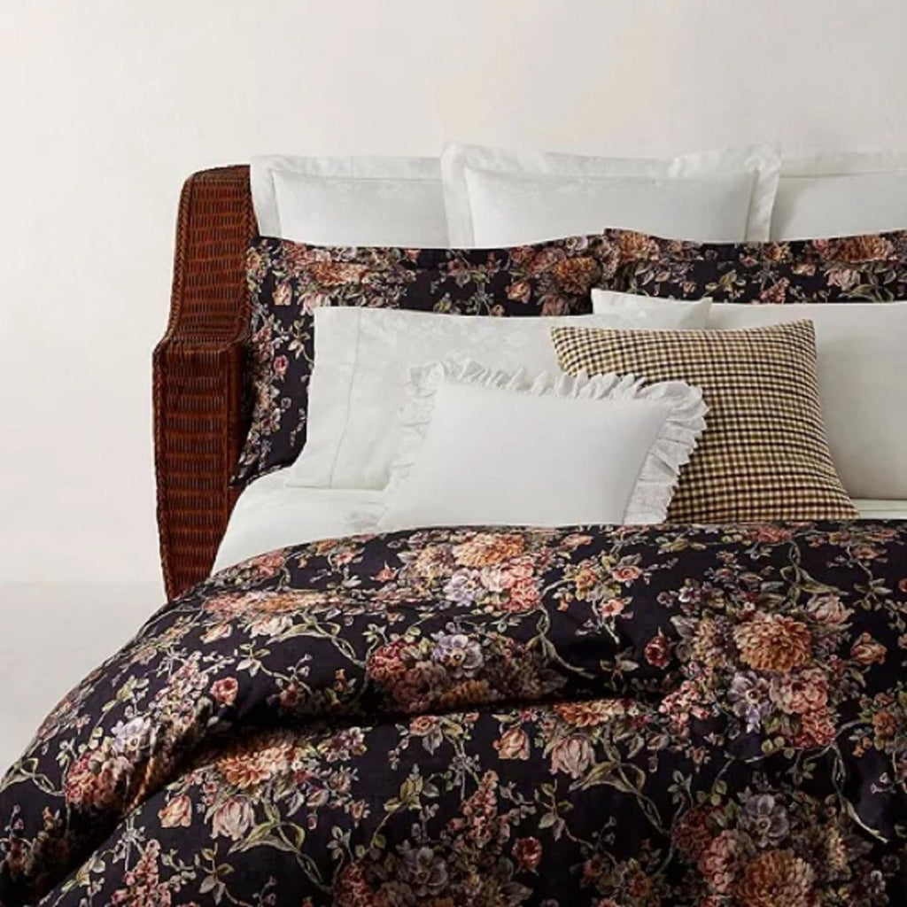 Ralph Lauren Elyse Duvet Cover Full/Queen in Eggplant, NWT $430