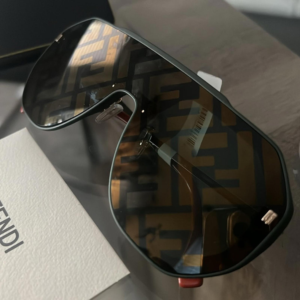 Fendi FF Evolution Mask Sunglasses with Case 142mm, New w/Tag, Full Inclusion