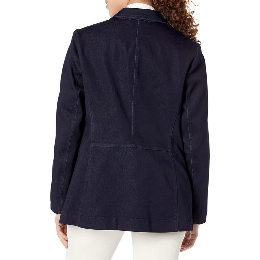 Anne Klein City Denim Faux Double Breasted Patch Pockets, Size XL, NEW