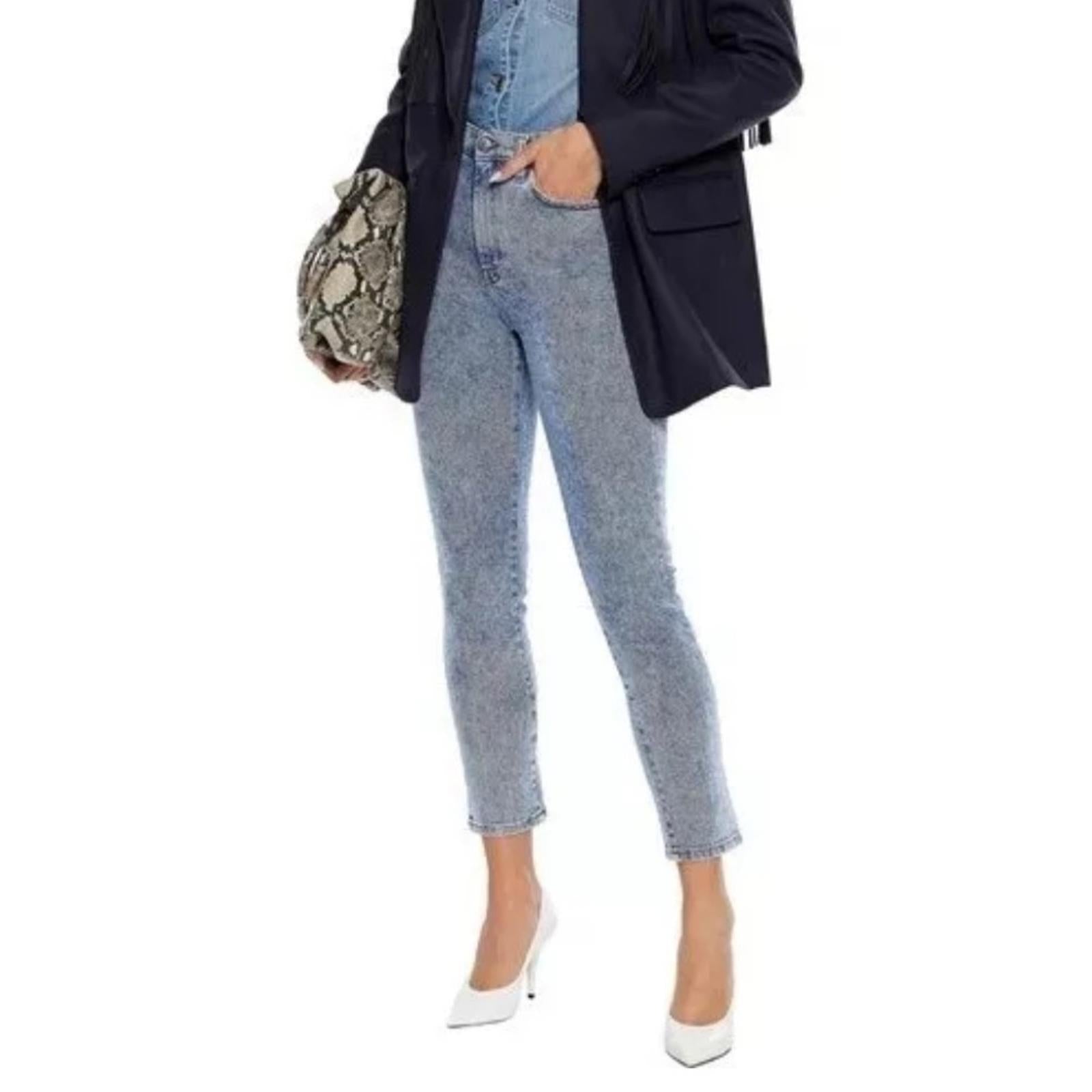 IRO Oilie High-Rise Skinny Jeans in Light Denim Acid Wash Size 24 New w/Tag $380