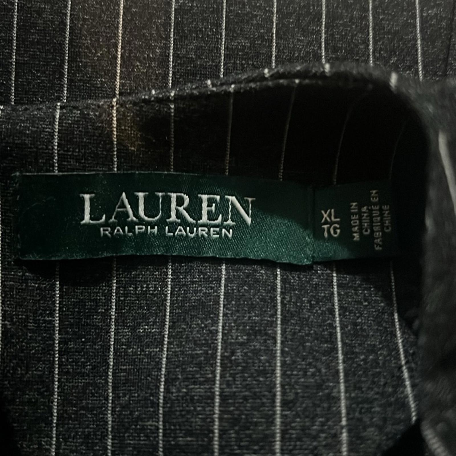 Lauren Ralph Lauren Striped Peplum Top Size XL EXCELLENT!