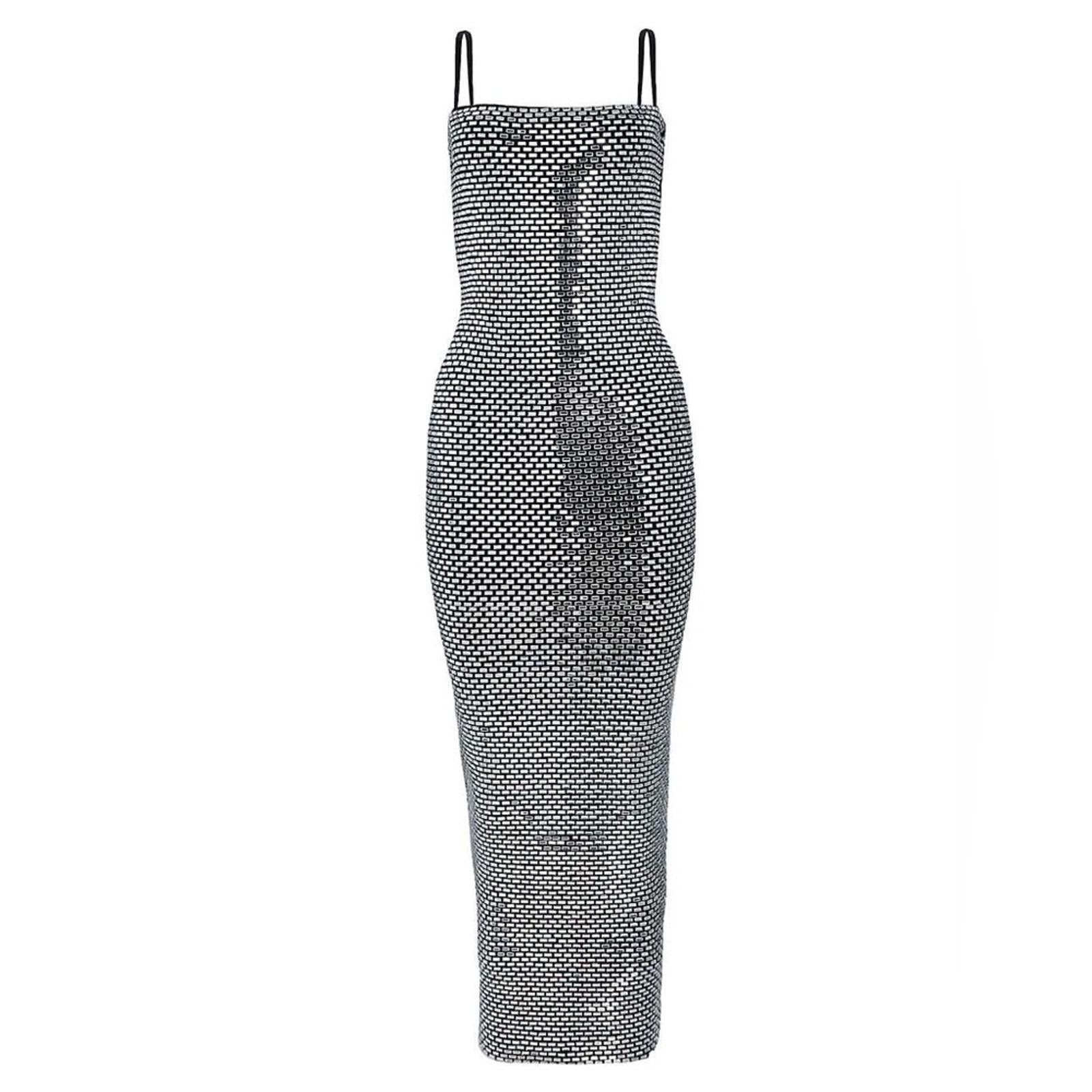 Retrofete Kyree Embellished Knit Dress, Black Size S New with Tag