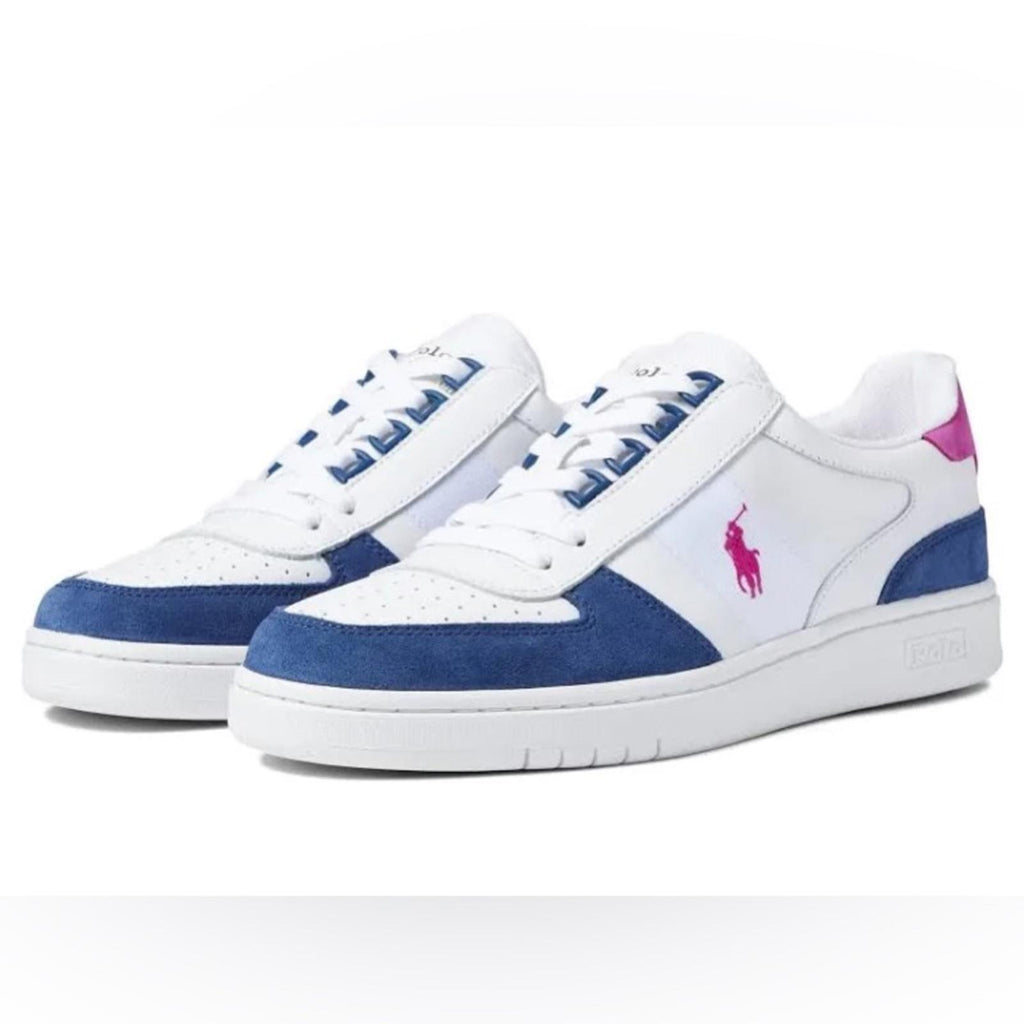 Polo Ralph Lauren Court Leather-Suede Sneakers in White Size 9, New SOLD OUT!
