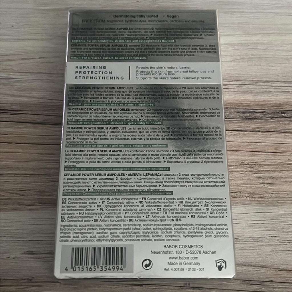 BABOR 7 Ceramide Power Serum Ampoules NEW in Box & SEALED