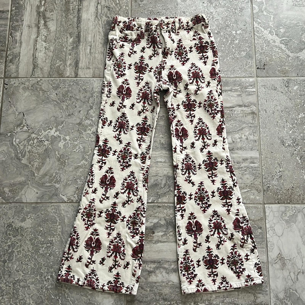Anthro’s Pilcro and the Letterpress High-Rise Bootcut Retro Cords Pants Size 28