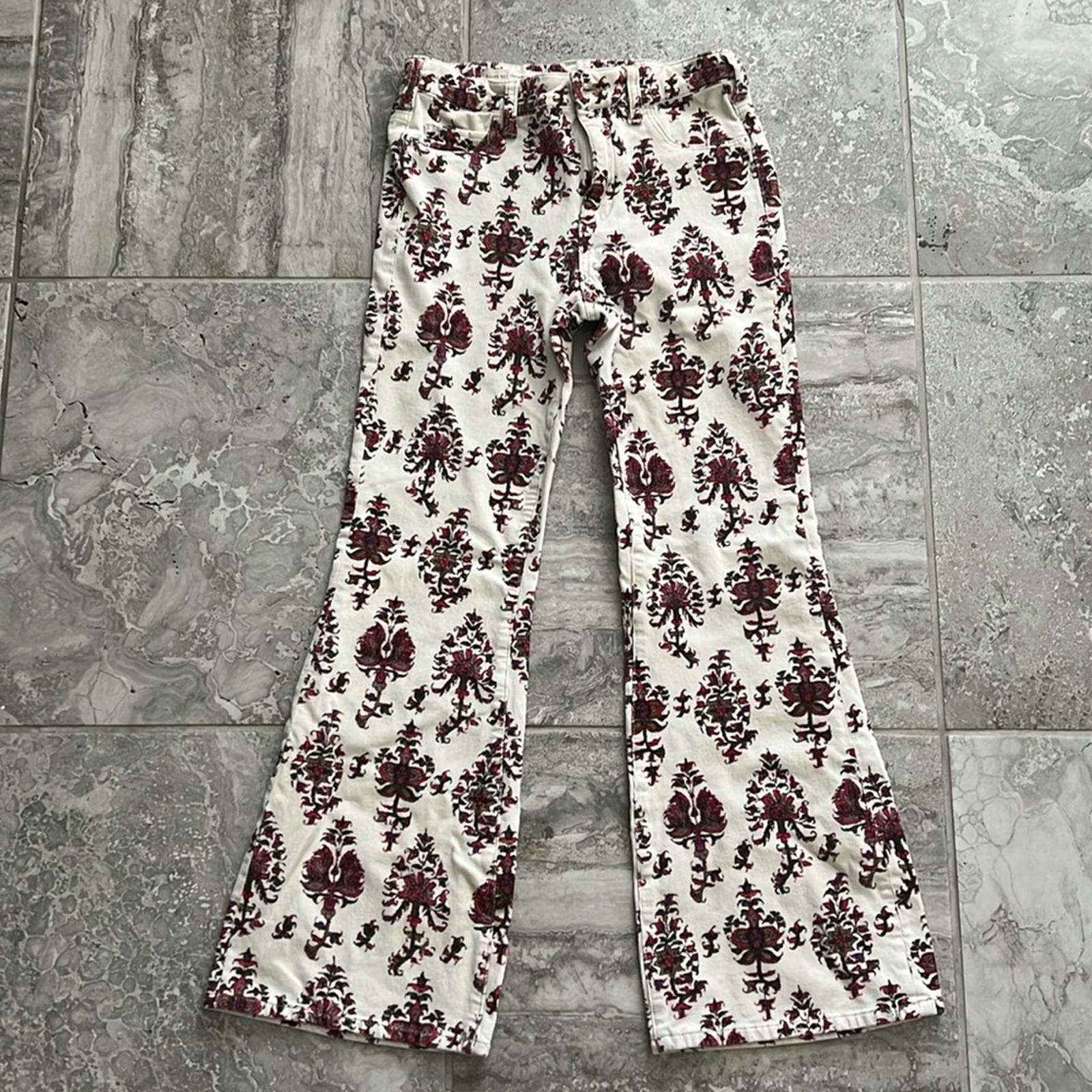 Anthro’s Pilcro and the Letterpress High-Rise Bootcut Retro Cords Pants Size 28