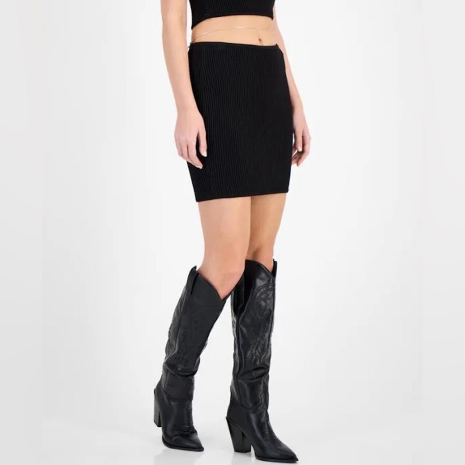 NEW Guess Mini Bodycon Skirt in Black, Size XS