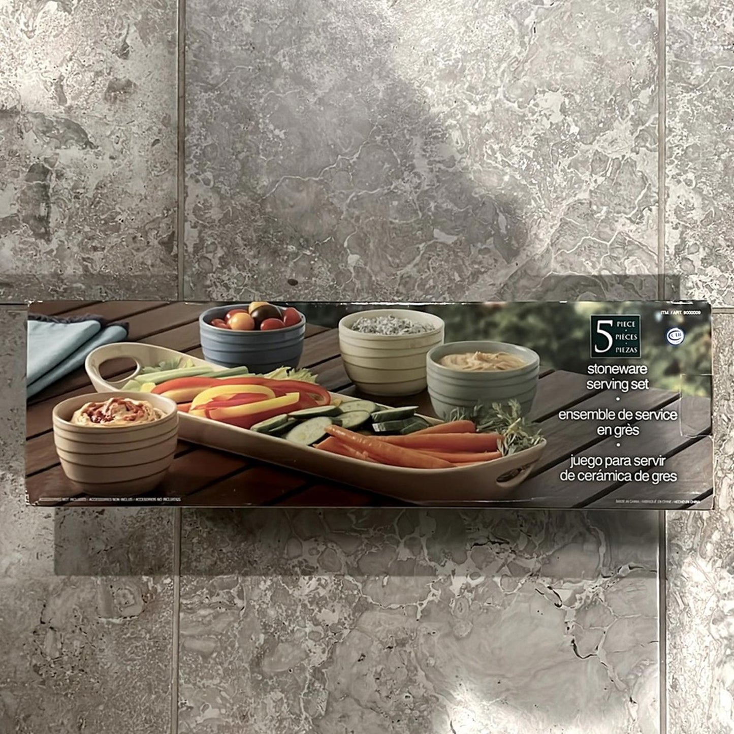 5-Piece Stoneware Serving Set (New in Box)