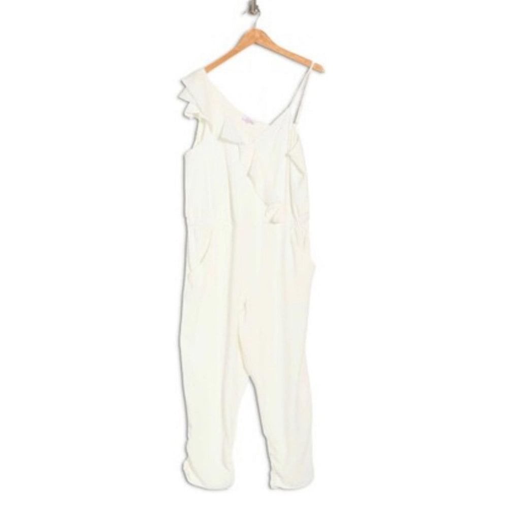 NWT Parker Addison Revolve Asymmetrical Jumpsuit in White, New w/Tag Retail $278