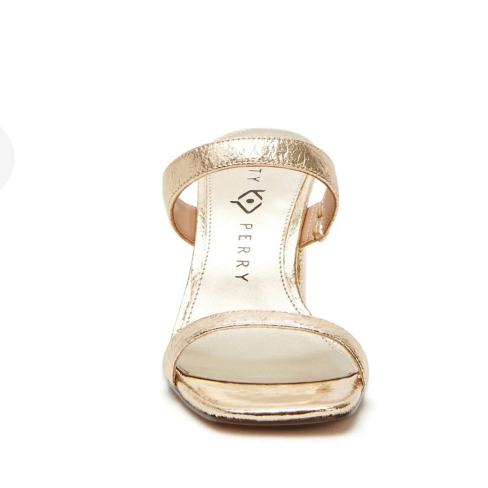 Katy Perry The Hollow Heel Sandal in Gold, Size 7M/37 New in Box Retail $109