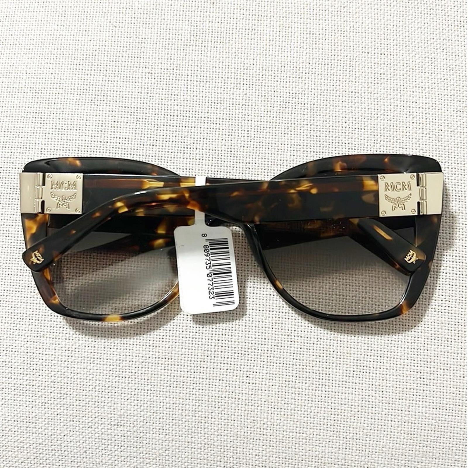 MCM Butterfly Sunglasses with Gradient Grey Lenses, Brown/Tortoise, NWT