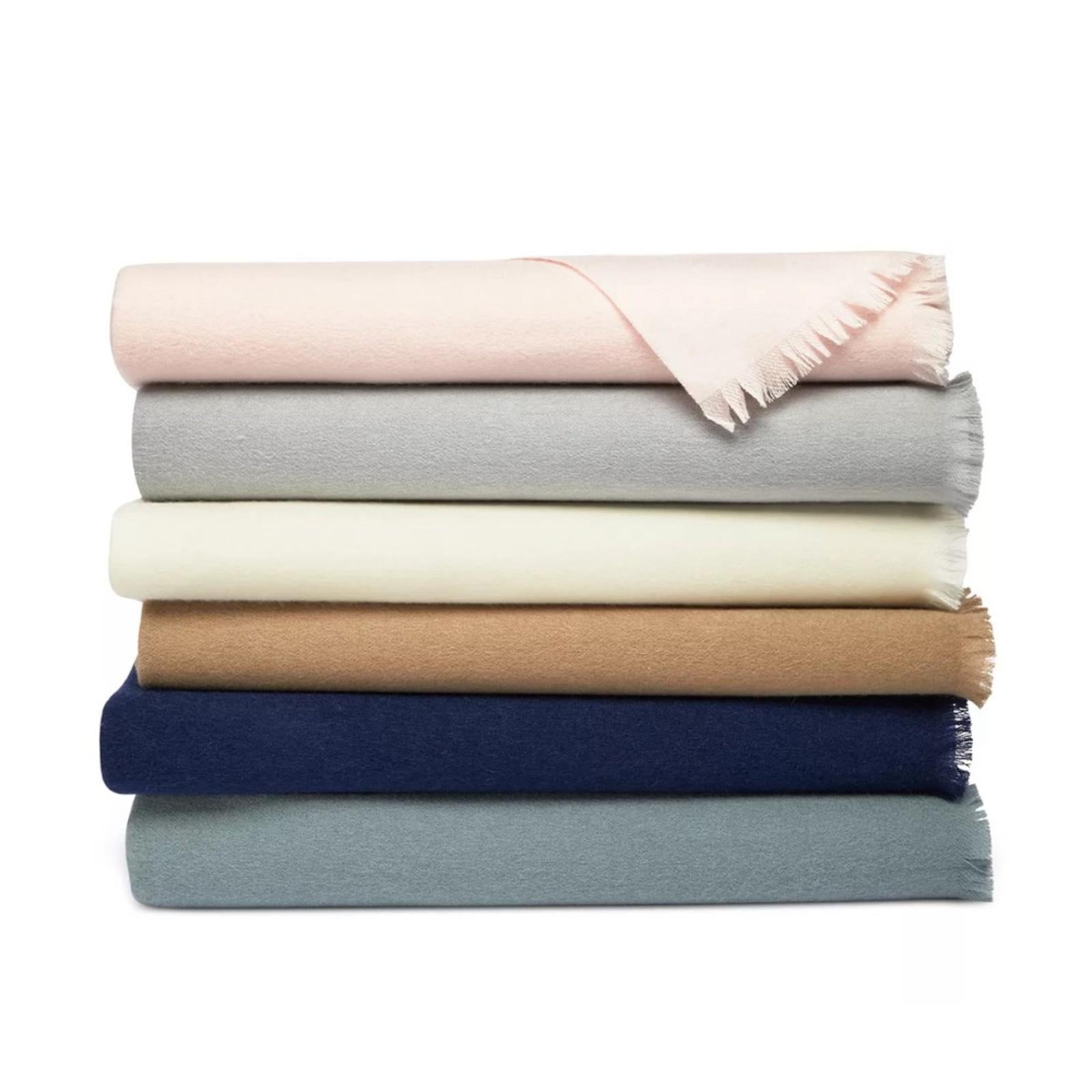 Hudson Park Cashmere/Lambswool Grey Throw, New w/Tag Retail $430