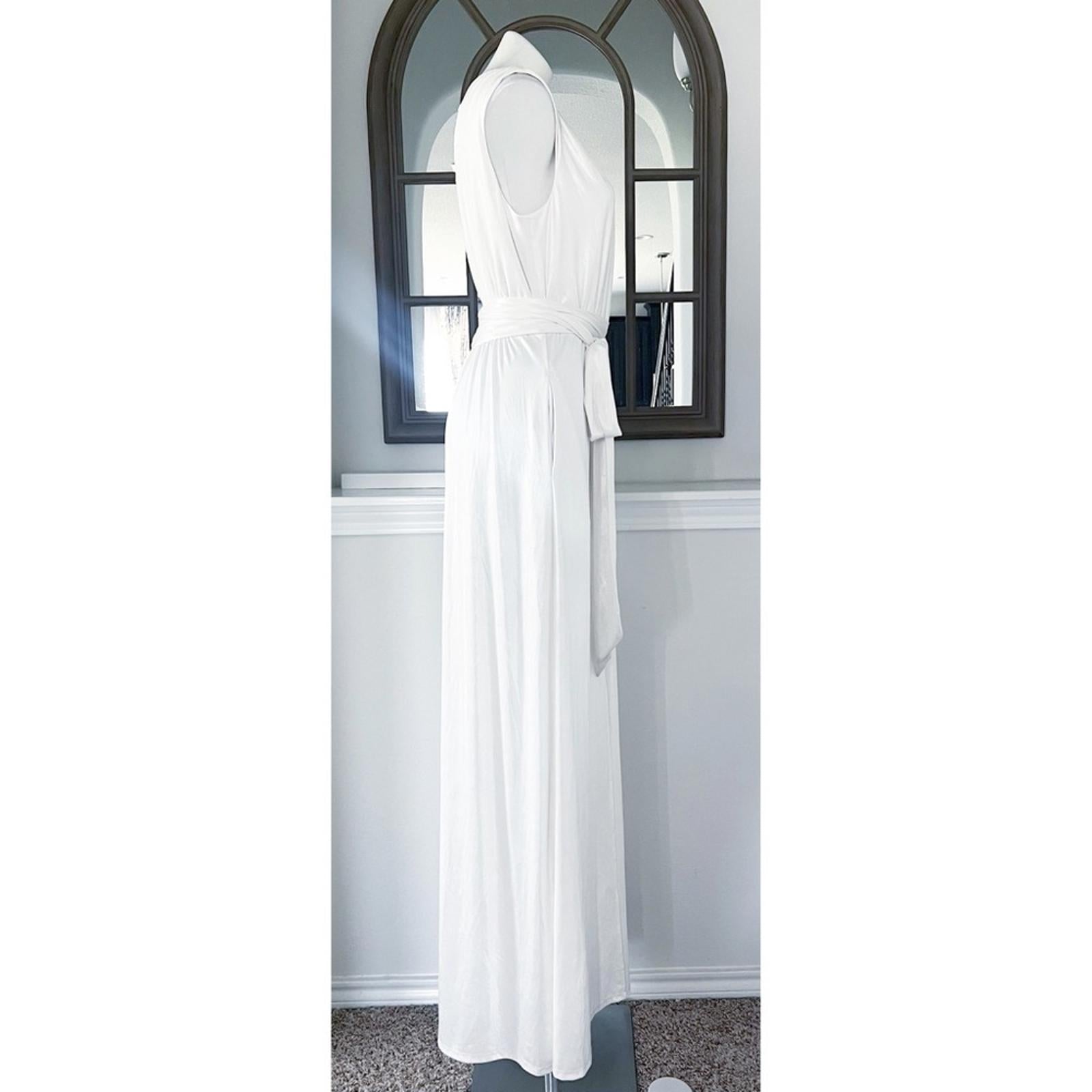 Dress the Population Krista Plunge Neck Side Slit Gown, NWT, Size XXL