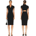 Helmut Lang x Revolve Back-Cut Out Cardigan Dress in Black, NWT, Size S