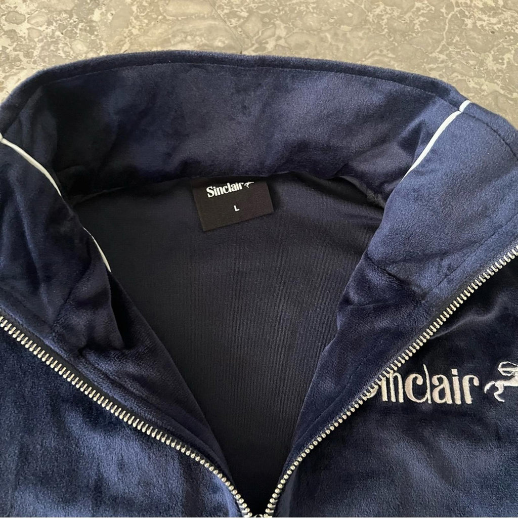 Sinclair Velour Track Jacket in Navy, Men’s Size L New w/Tag - SOLD OUT!