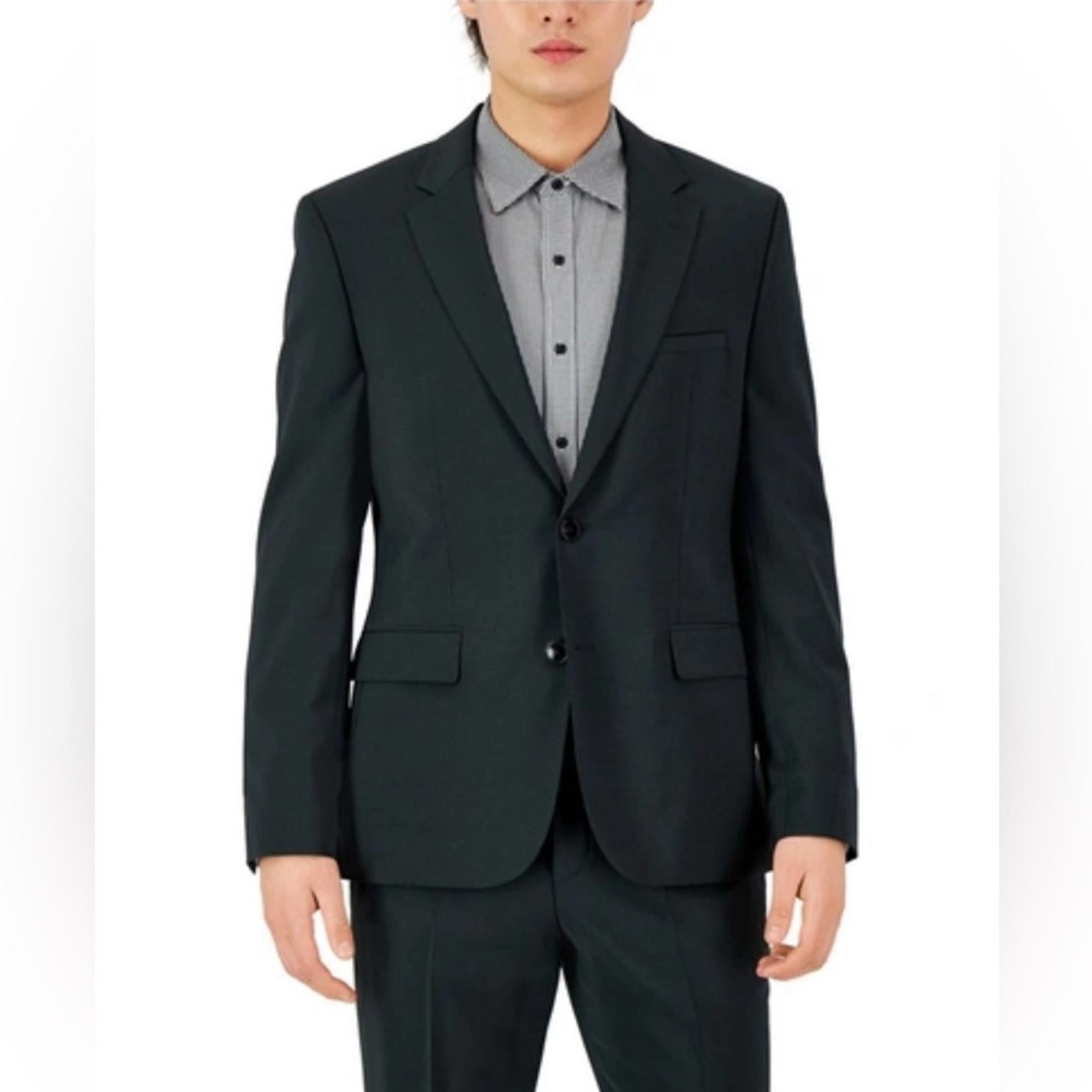 NWT Hugo by Hugo Boss Modern-Fit Super Flex Suit Jacket, Size 46R Retail $445