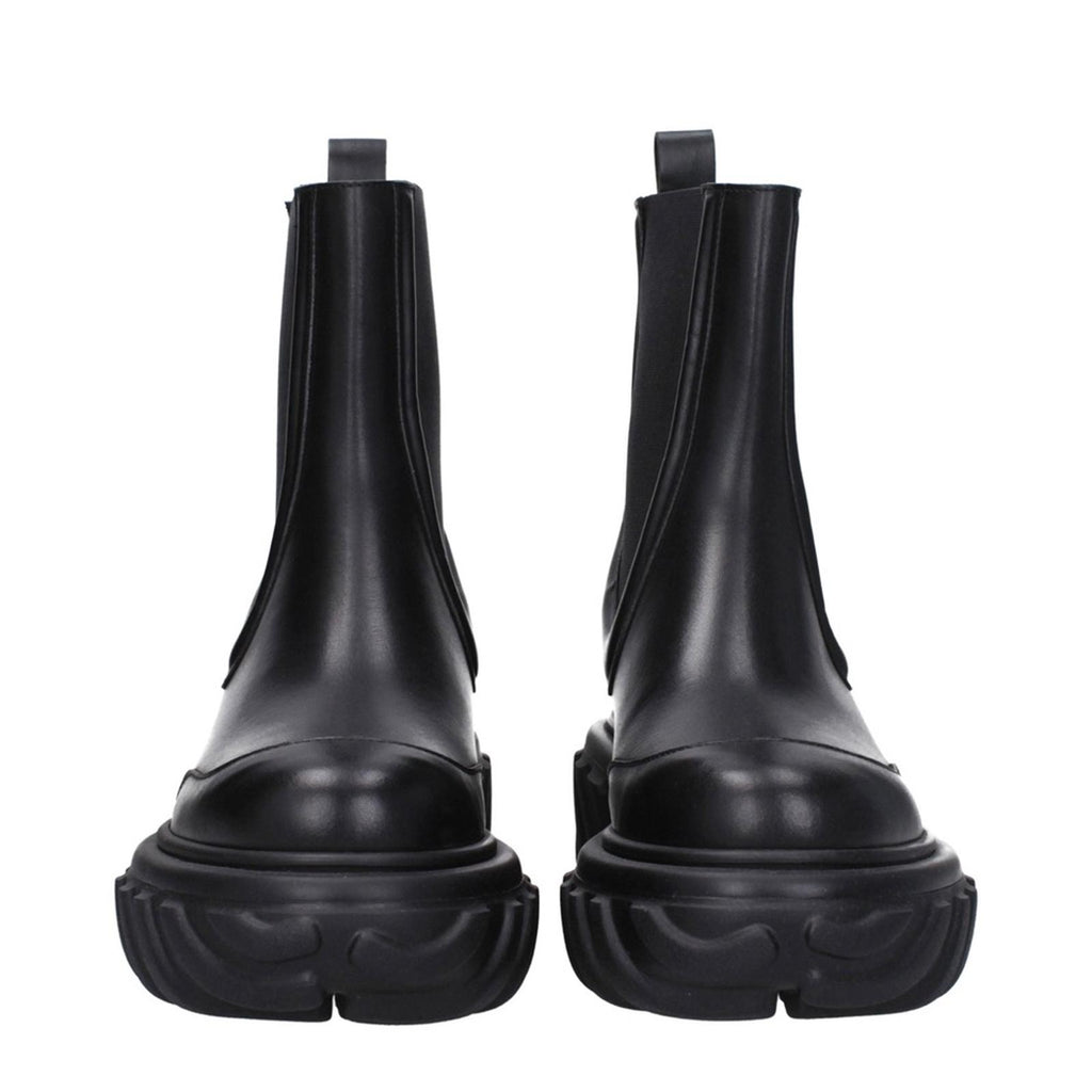 Off-White Black Tractor Motor Leather Boots, NWT, Size 38