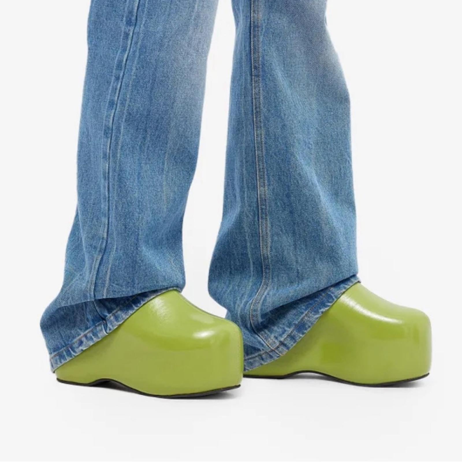 Simon Miller Platform Bubble Clog in Kiwi, REVOLVE Size EU 38 US 8 New w/o Box