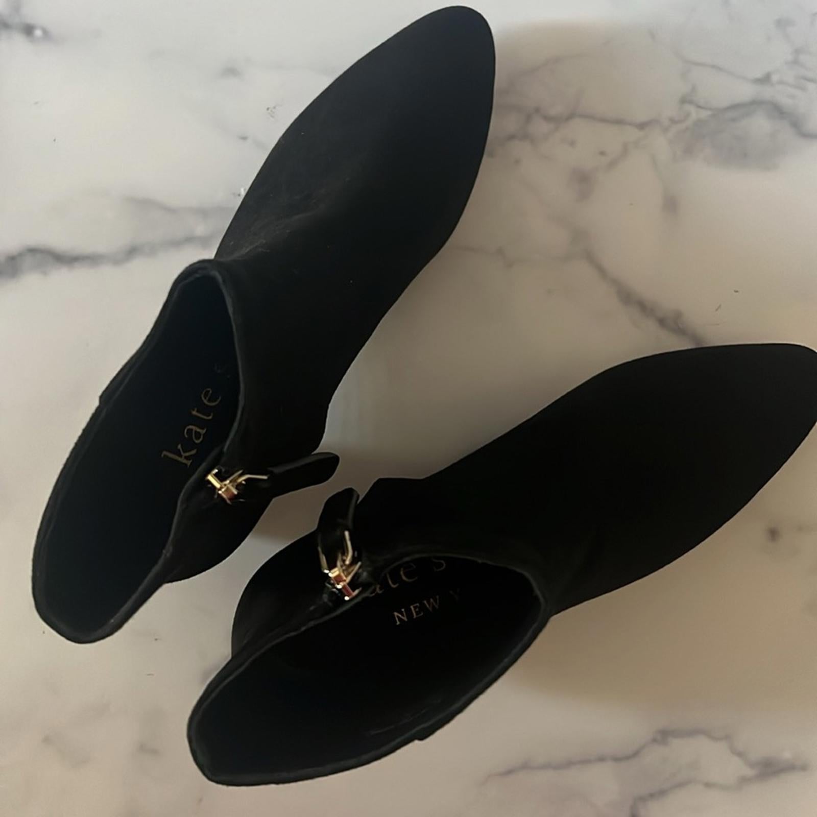 Kate Spade New York Sydney Pointed Toe Dress Booties, Black, Size 6.5 New in Box