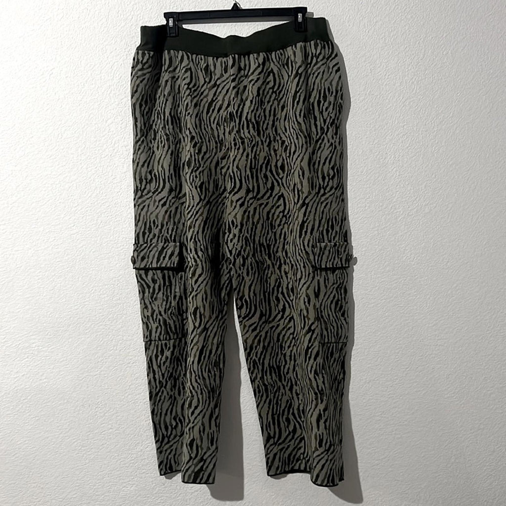 Royalty by Maluma Men's Flared Jacquard Sweater Cargo Pants, NEW, Size XXL