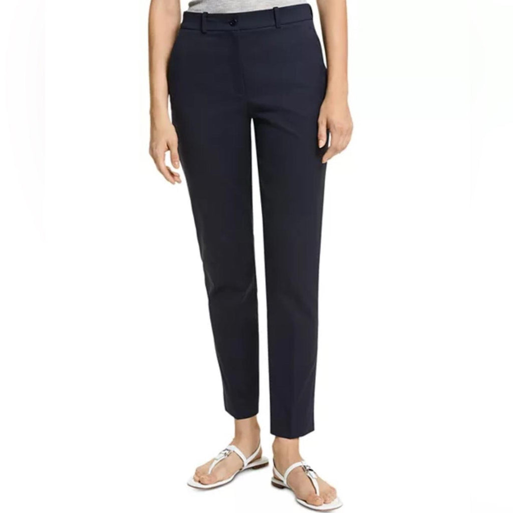 Michael Kors Collection Stretch Cotton Twill Sam Pants in Midnight, NWT, Size 14
