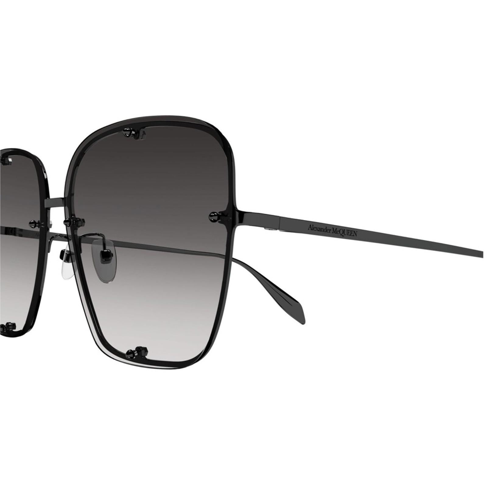 NEW Alexander McQUEEN Oversize Square Frame Sunglasses, 63mm New w/Case