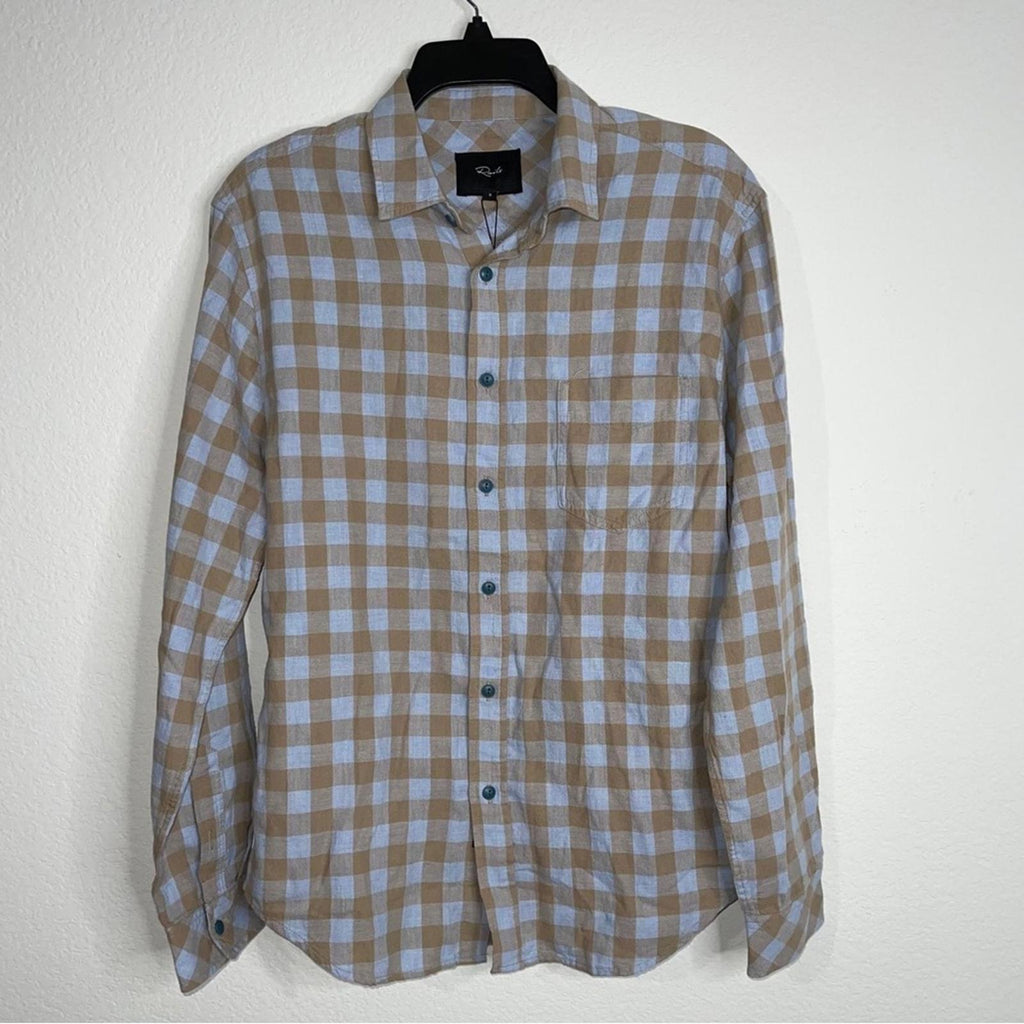Rails Wyatt Regular Fit Checkered Long Sleeve Shirt, Size S New w/Tag $148