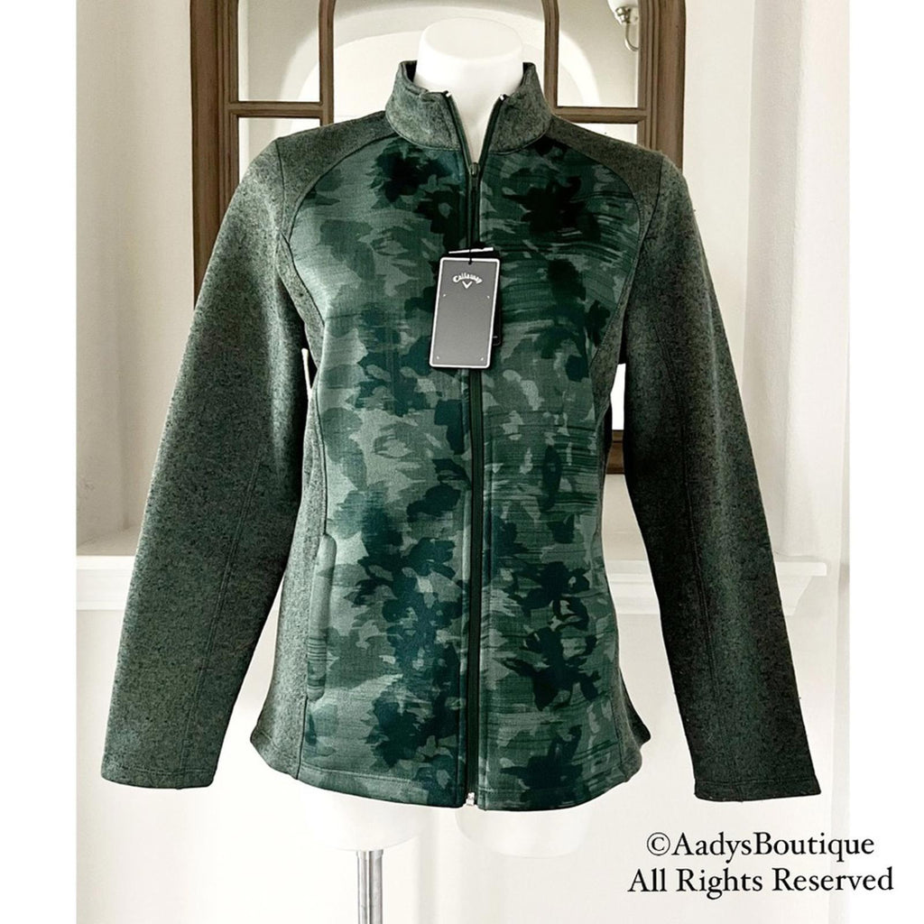 Callaway Weather Series Jacket in Jungle Green Heather Size L New w/Tag $85