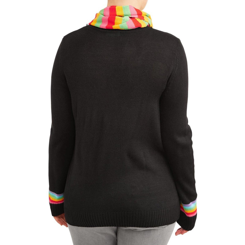 Self Esteem 2-Pc Crewneck Christmas Sweater w/Infinity Scarf, Size M New w/Tag