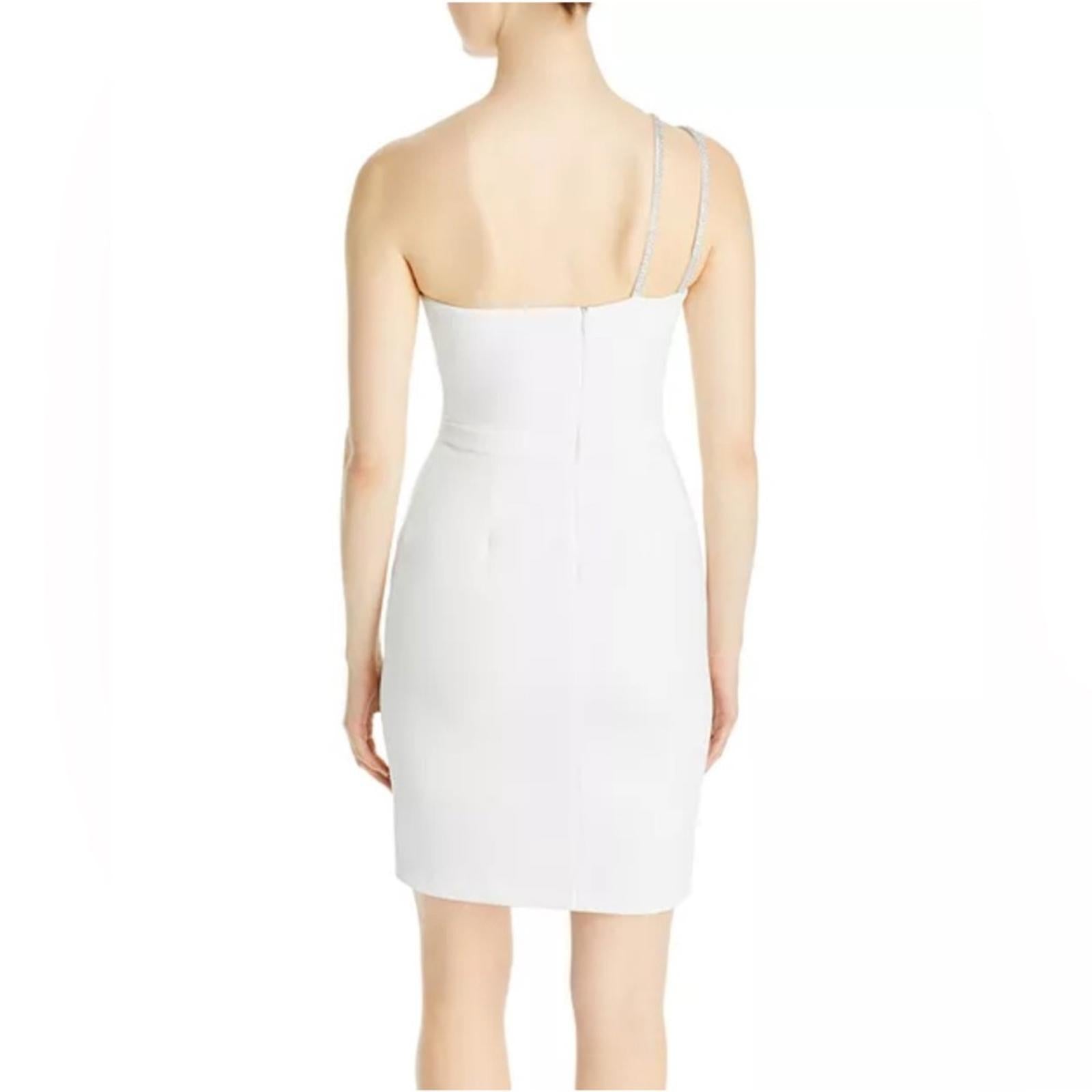 Bloomingdale’s Aqua Asymmetrical Scuba Double Strap Sheath Dress Size 8 NWT $228