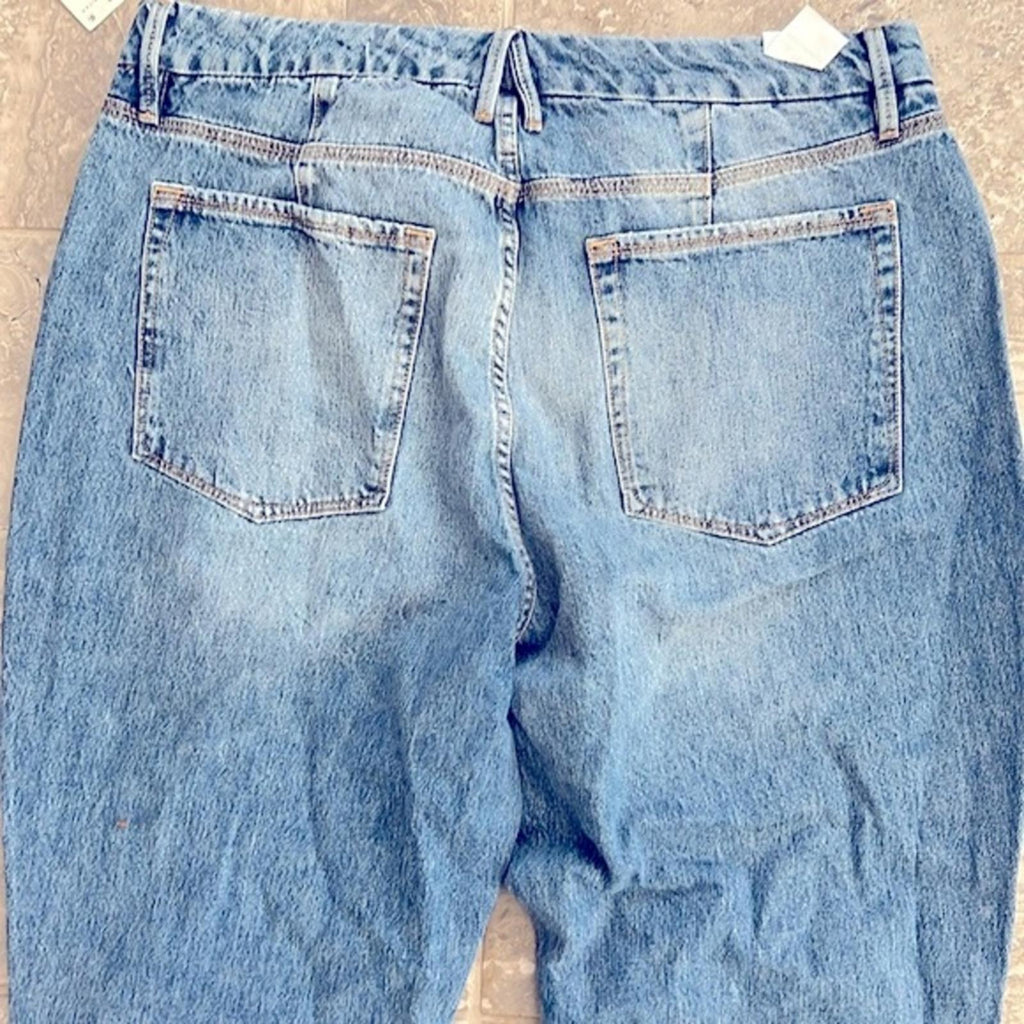 Good American Good 90’s Icon High-Waist Straight Leg Jeans, Size 16 NEW